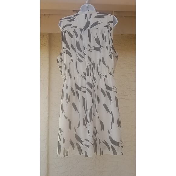 Nine West Women's Dress White/Cream Black Stripes Sheer Lined Size XXL - Picture 3 of 16